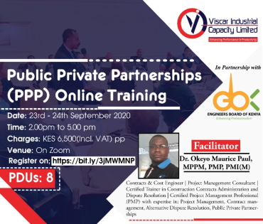 Public Private Partnerships (PPP) Online Training